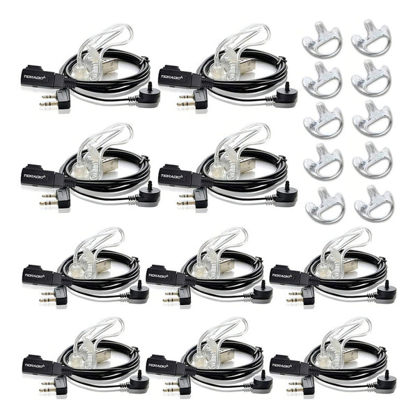Auricular Con Microfono Para Walkie Talkie 10 Paquetes Ideal Para Conexiones Claras