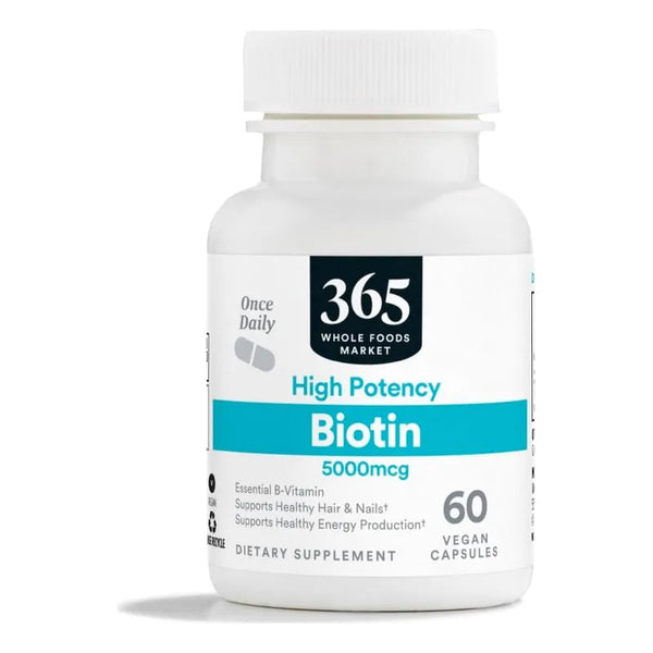 Biotina 5000 Mcg Cápsulas Para Cabello Piel Y Uñas Producto Importado