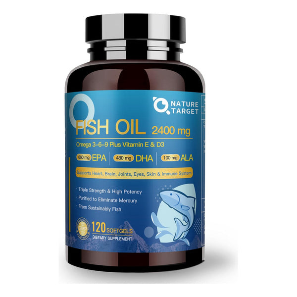 Aceite De Pescado Omega 3 6 9 2400 Mg Apoya Salud Natural