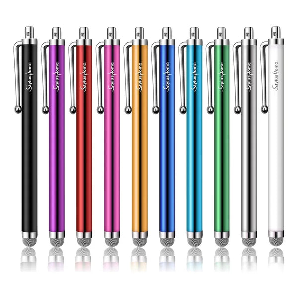 Paquete De 10 Lápices Capacitivos Para Pantallas Táctiles Fibra Precisa Duradera