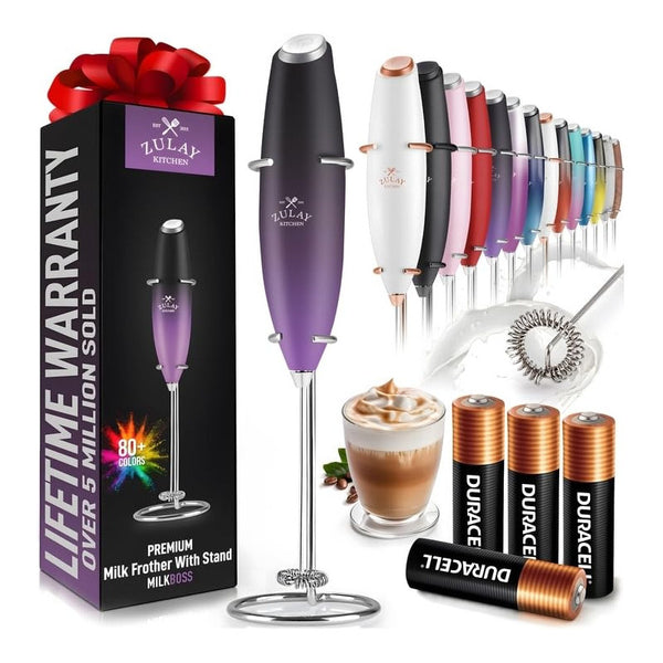 Milk Frother Zulay Potente Dispositivo Portátil Galaxy Negro