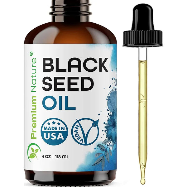 Aceite De Semilla Negra Virgen Prensado Para Cabello Nigella Sativa 4oz