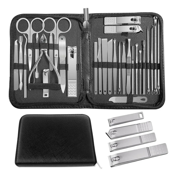 Kit Manicura Pedicura Profesional Acero Inoxidable Alta Calidad