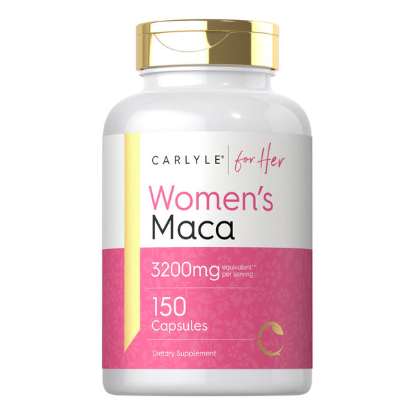 Capsulas Raiz De Maca 3200 Mg Para Mujeres Sin Gluten Sin OMG