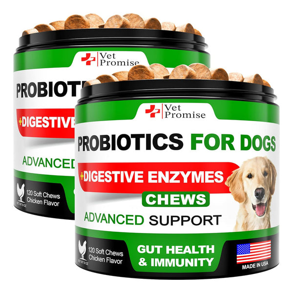 Paquete De 2 Probioticos Para Perros Salud Intestinal Y Piel