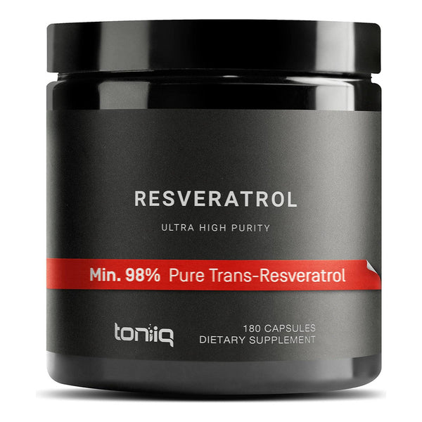 Resveratrol Ultra Alta Pureza 98 Porciento Trans-Resveratrol Suplemento 180 Capsulas