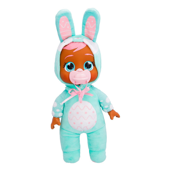 Muñeca Tiny Cuddles Bunnies Cindy 9 Pulgadas Lágrimas Reales Pijama Conejito Verde