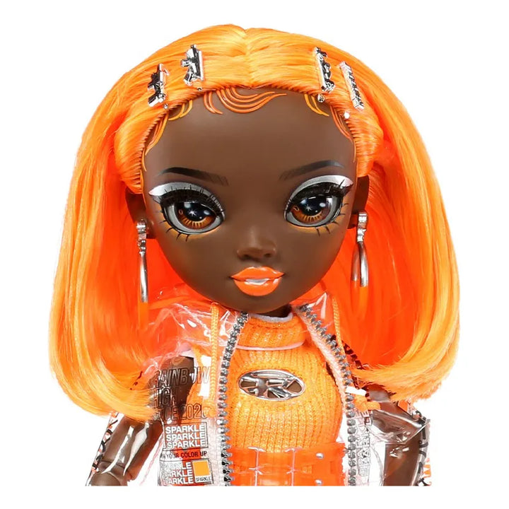Rainbow High Michelle - Muñeca De Moda Naranja. Ropa De Moda - Imagen 4