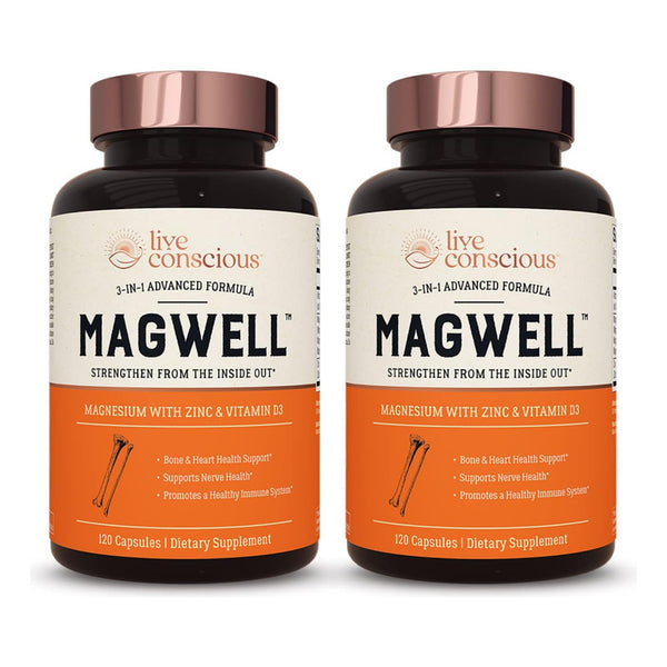 Magnesio Malato Glicinato Citrato Zinc Y Vitamina D3 240 Cap Salud Integral