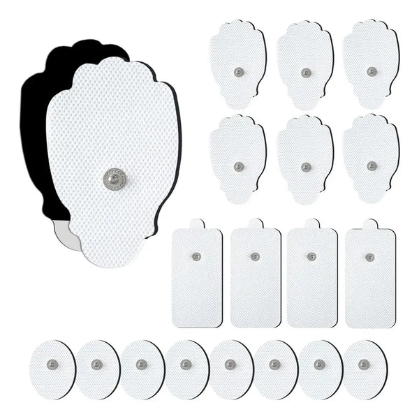Masajeador Electrodos Tens 20 Almohadillas Reutilizables