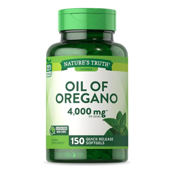 Capsulas De Aceite De Oregano 4000 Mg 150 Unidades Suplemento Herbal