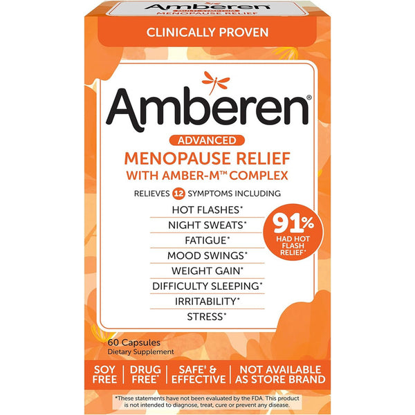 Amberen Suplemento Hormonal Para Alivio De La Menopausia 60 Capsulas