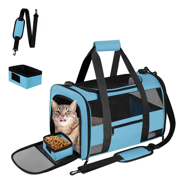 Transportador De Mascotas Aprobado Aerolíneas Para Perro Y Gato Viajes Cómodos