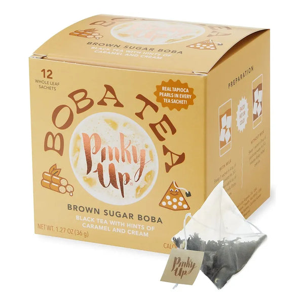Bolsitas De Té Boba Azúcar Moreno Té Negro Hoja Entera Pinky Up
