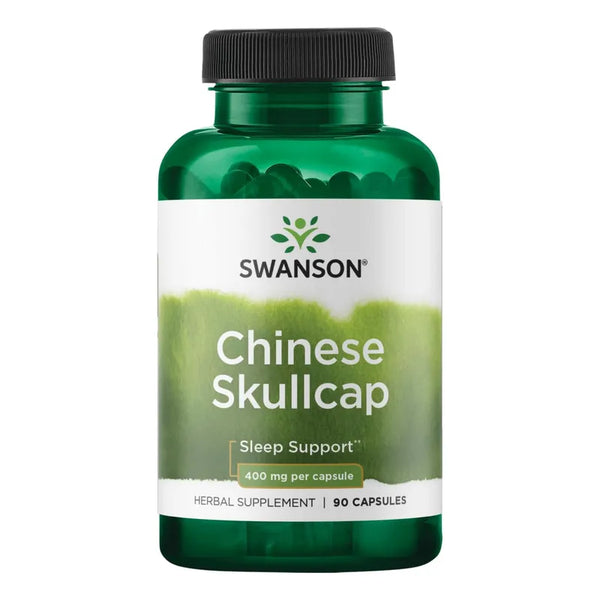 Capsulas De Skullcap Chino 90 Unidades 400 Mg Apoyo Relajacion