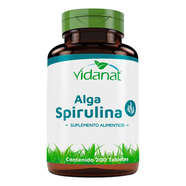 Algas Espirulina 200 Tabletas Superalimento Natural Apoyo Inmunológico