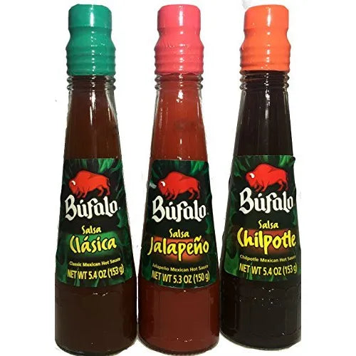 Bufalo Salsa Conjunto 3 Jalapeno Y Chipotle Intensifica Tus Comidas
