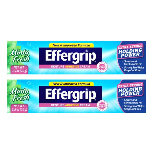 Crema Adhesiva Extra Fuerte Para Dentaduras Postizas 70g Poderosa y Segura