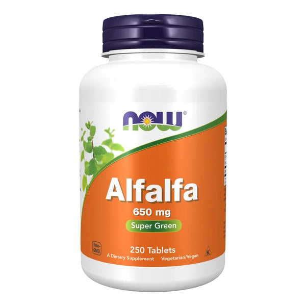 Suplemento De Alfalfa Now 650 Mg Superalimento Verde Saludable