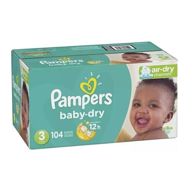 Pañales Pampers Etapa 3 104 Unidades Para Máxima Comodidad Y Protección