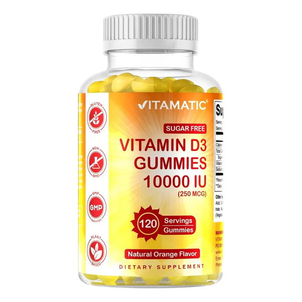 Capsulas De Vitamina D3 10000 Ui 120 Capsulas Huesos Y Sistema Inmunologico