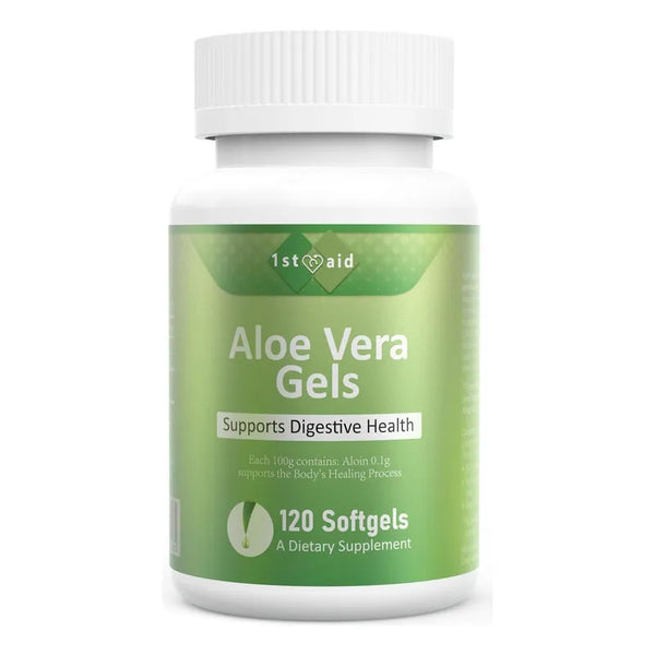 Capsulas De Aloe Vera 120 Unidades Para Salud Digestiva Natural