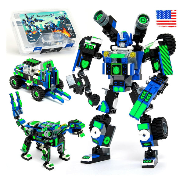 Juguete De Construcción Robot JitteryGit 246 Piezas Regalo STEM para Niños