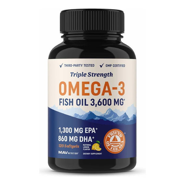 Omega 3 3600 Mg Triple Fuerza 120 Capsulas Salud Integral