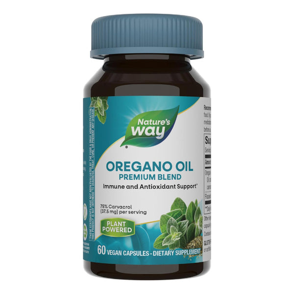 Natures Way Aceite De Oregano Premium 75-85 Carvacrol Vegano 60 Capsulas