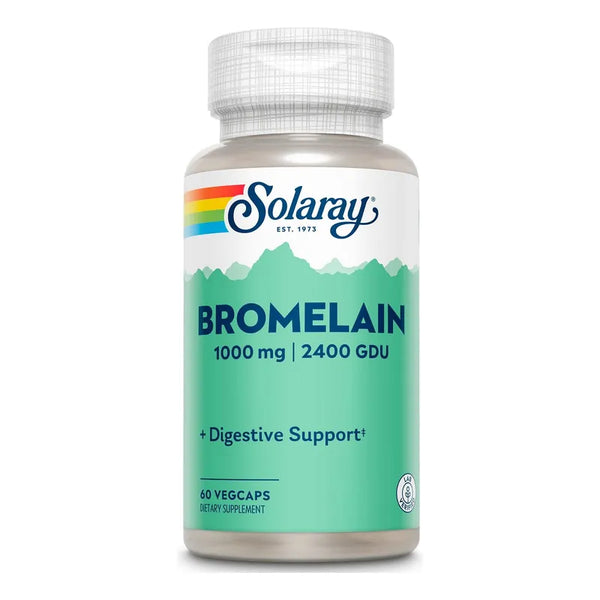 Bromelina 1000 Mg Solaray 60 Cápsulas Para Salud Digestiva