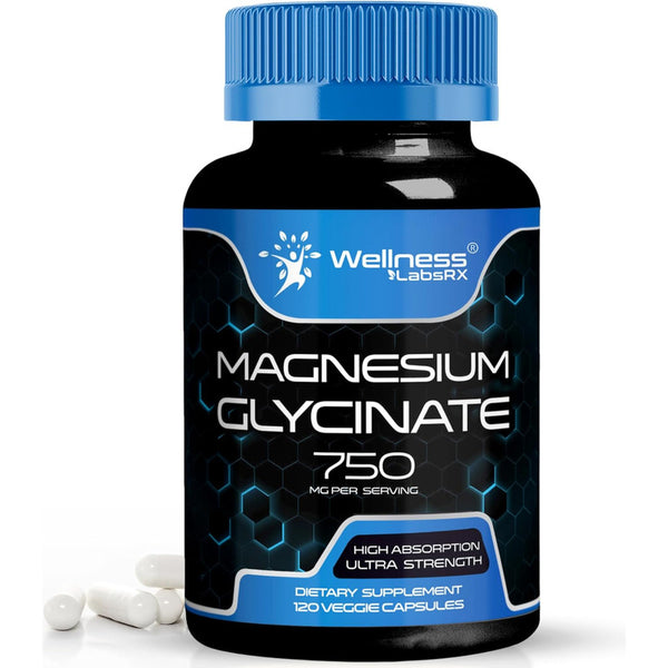 Glicinato De Magnesio 750 Mg Apoyo Cardíaco Y Sueño 120 Caps Somo