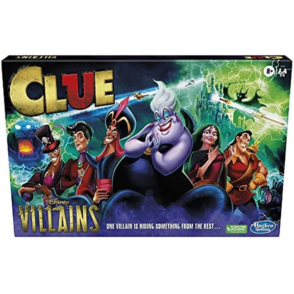 Clue Disney Villains Edition Juego de Mesa Familiar 2-6 Jugadores