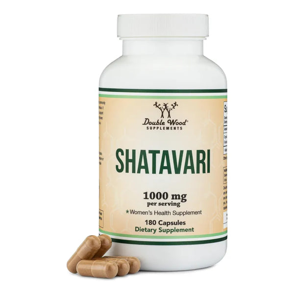 Capsulas Shatavari 1000mg Polvo Organico 180un Triple Beneficio