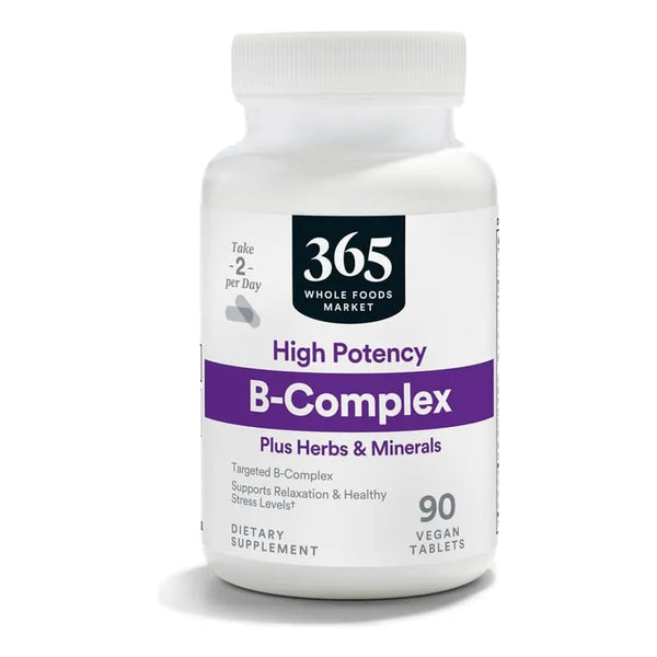 Vitamina B Complejo Alta Potencia 90 Tablets Apoyo Herbal Importado