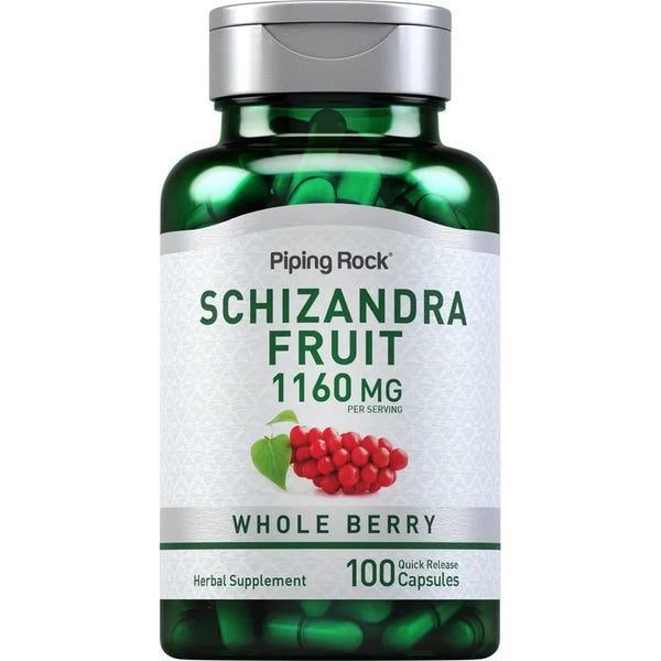 Cápsulas De Bayas Schizandra 1160 Mg Suplemento Extracto Sin Gluten