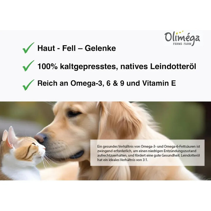 Aceite De Camelina Natural Para Mascotas 500 Ml Alto En Omeg - Imagen 2