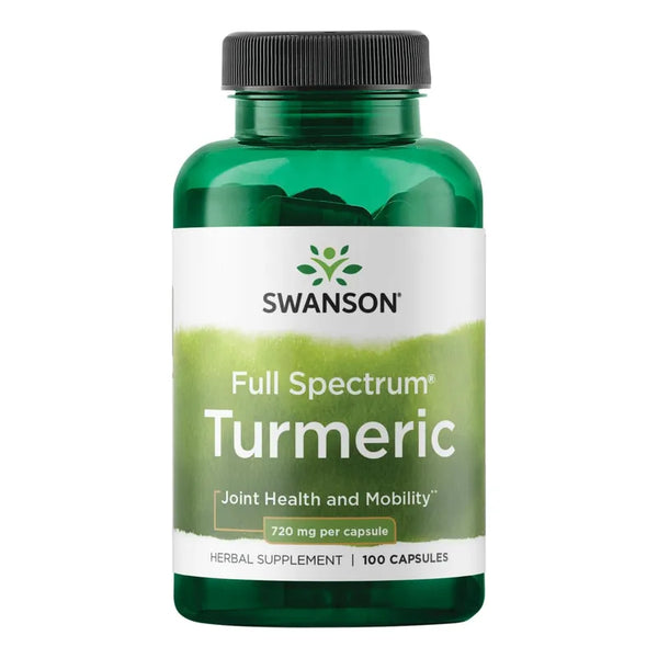 Capsulas De Curcuma En Polvo Swanson Premium 720 Mg Salud Articular