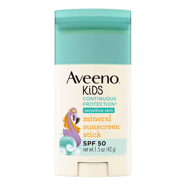 Aveeno Protector Solar En Barra Piel Sensible Niños SPF50 Resistente Al Agua