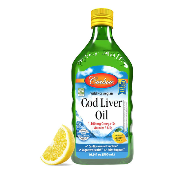 Aceite De Hígado De Bacalao Noruego Carlson Saludable Y Sostenible