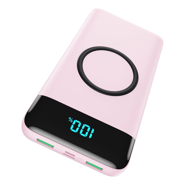 Cargador Portátil Power Bank 30800mah 25w Inalámbrico Rosa