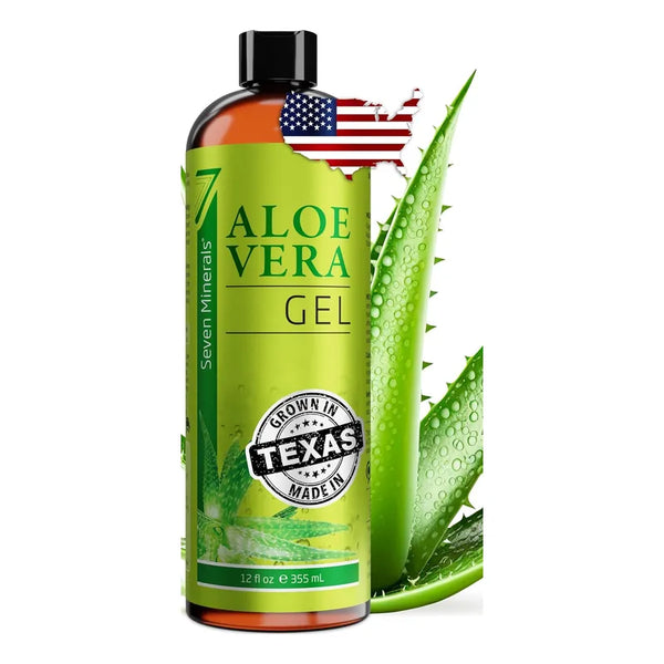 Gel Aloe Vera 355 Ml Orgánico Para Rostro Piel Y Cabello