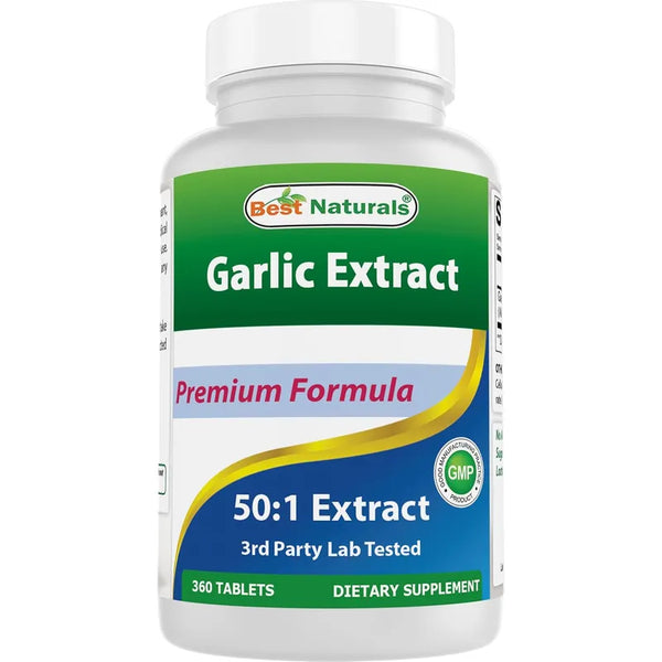 Extracto De Ajo 5000 Mg 360 Cápsulas Reductor De Colesterol Natural Efectivo
