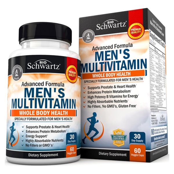 Multivitamínico Masculino Con Vitaminas C A B D3 E Zinc Para Apoyo Inmunológico Y Más