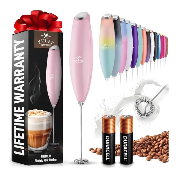 Espumador De Leche Zulay Kitchen Milk Boss Eléctrico Portátil Para Café Perfecto