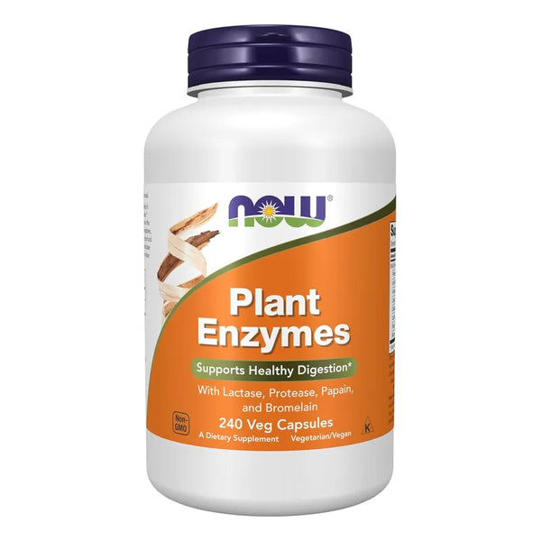 Capsulas Enzimas Vegetales Now Foods Para Mejora Digestion Saludable 240 Unidades