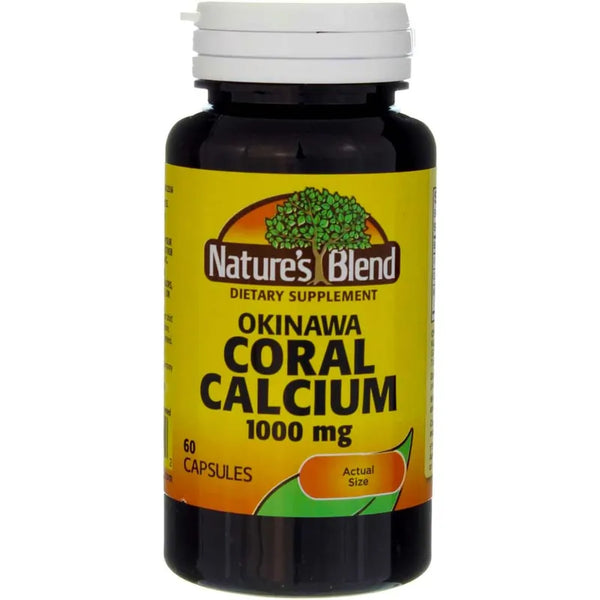 Calcio De Coral Okinawa 1000 Mg 60 Cápsulas Naturales Salud Ósea