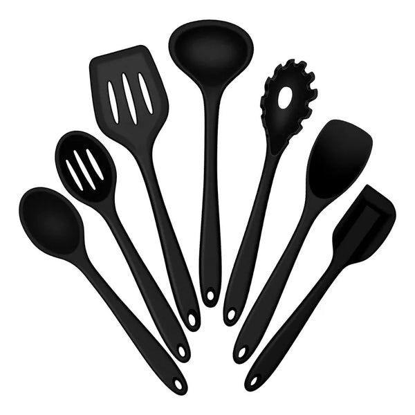 Juego De Utensilios De Cocina De Silicona Conjuntos De Herramientas Antiadhesivas