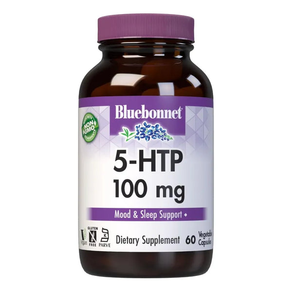 Capsulas 5-Htp 100 Mg Bluebonnet Para Soporte De Neurotransmisor