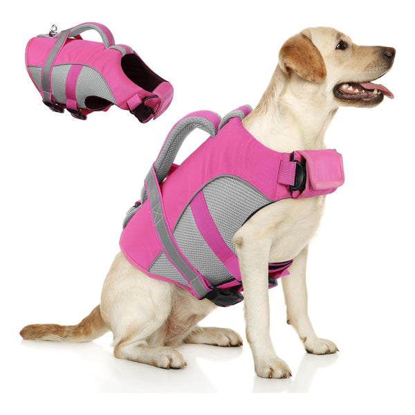 Chaleco Salvavidas Ajustable Queenmore Para Perros Alta Visibilidad