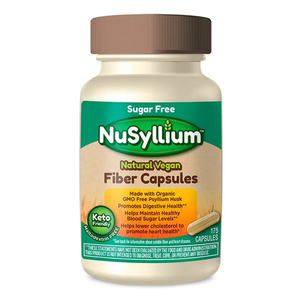 Capsulas Fibra Natural Organica Promueve Salud Digestiva Vegan 175